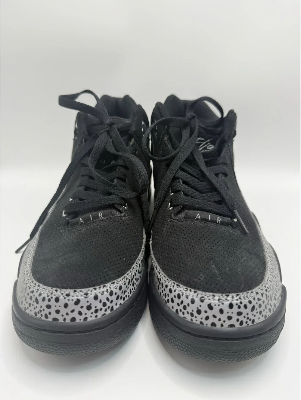Nike Air Flight Squad Black Grey Safari Print 679260-001 Mens Size 9 NWOB